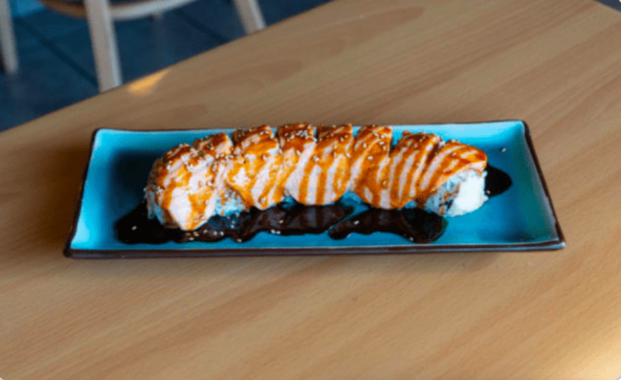 Order Baked Salmon Roll food online from Go Go Sushi store, Pasadena on bringmethat.com