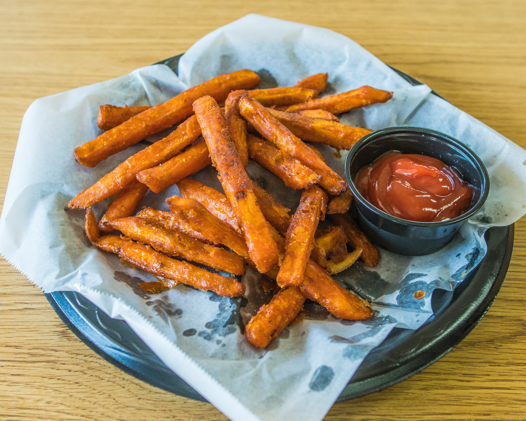 Order Sm Sweet Potato Fries - Fries food online from Maurice's Piggie Park store, Irmo on bringmethat.com