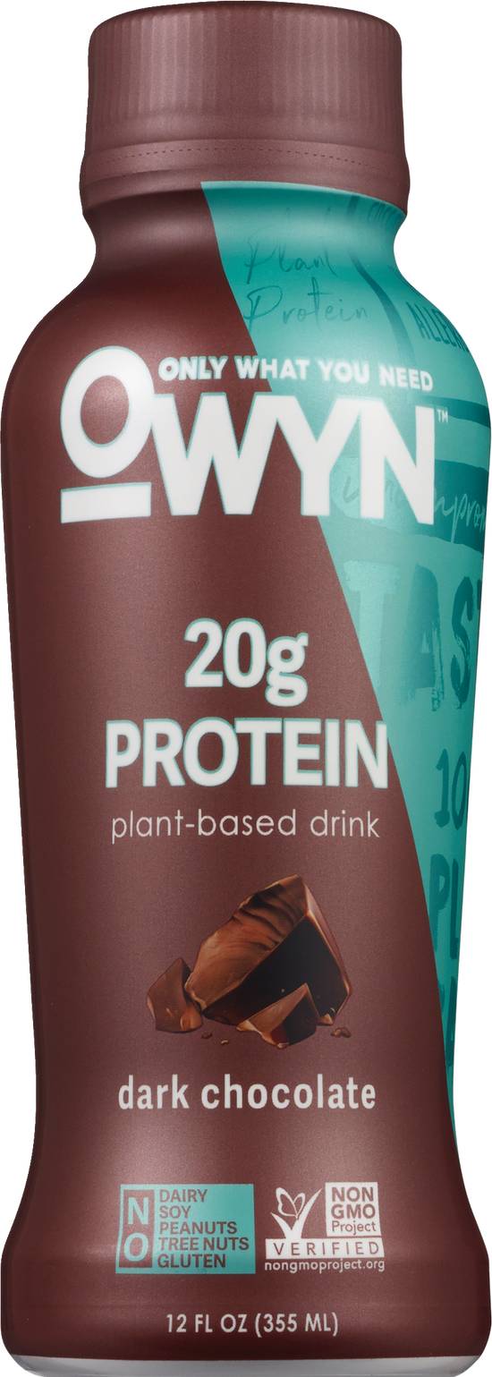Order OWYN Plant-Based Protein Drink 12 OZ, Dark Chocolate food online from CVS store, ORANGEBURG on bringmethat.com