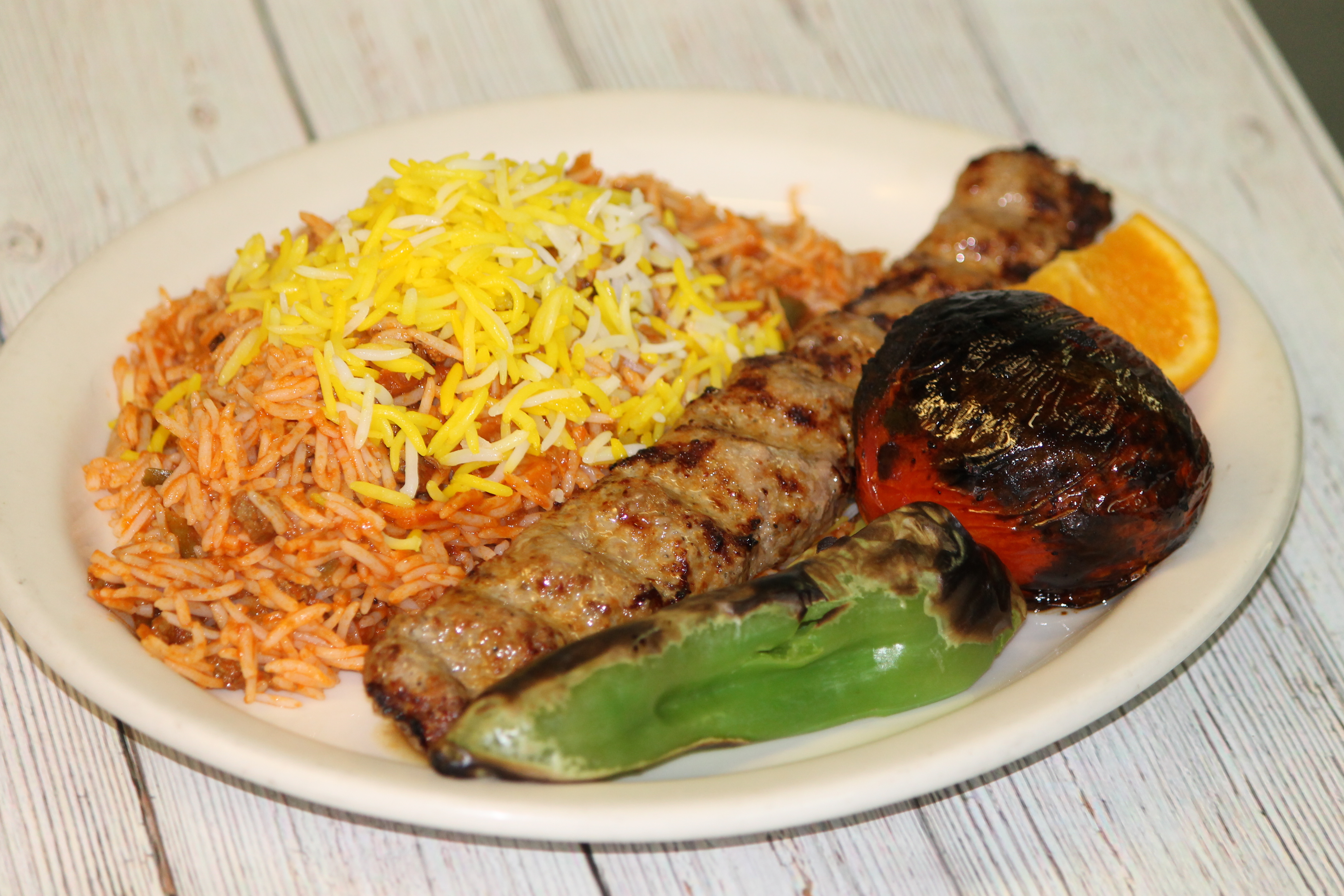 Order Lubia Polo Daily Special food online from Shamshiri Restaurant store, Glendale on bringmethat.com