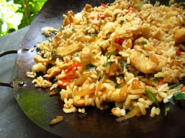 Order (SPICY) Basil Fried Rice food online from Zabb Thai Kitchen store, West Nyack on bringmethat.com