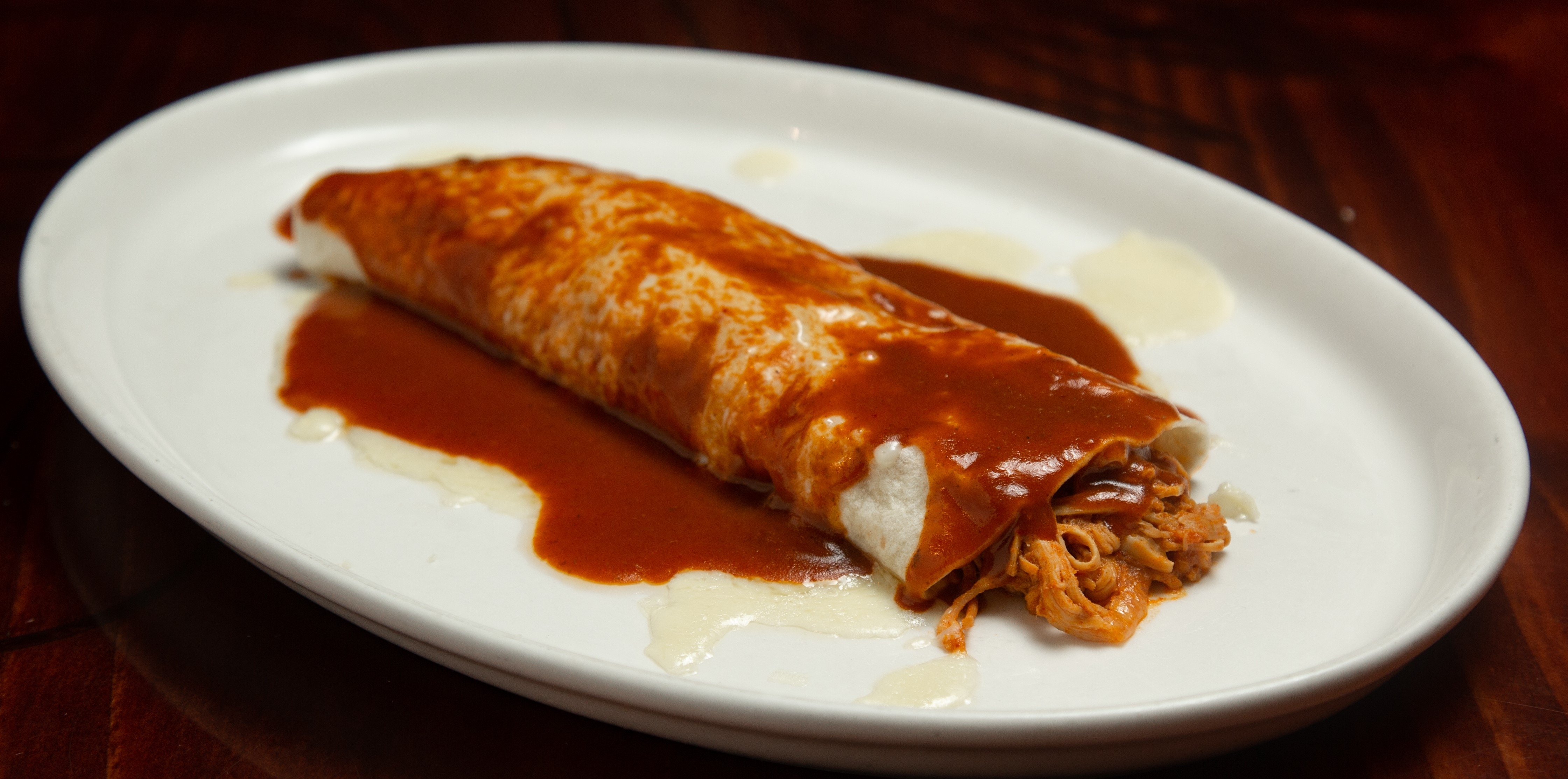 Order Chicken Burrito food online from Tito Mexican Restaurant store, Spring Hill on bringmethat.com