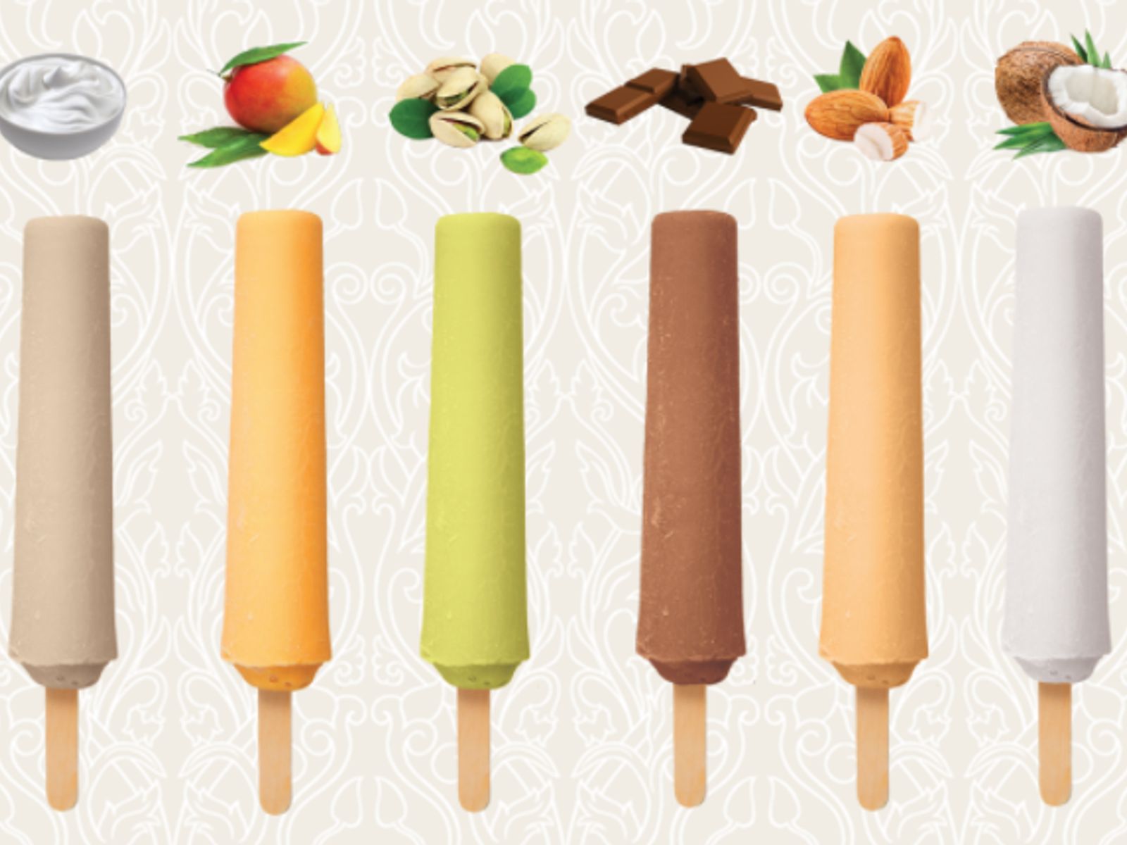 Order Kulfi Pop on Stick (Frozen Dairy Dessert) food online from Curry Home store, Pittsburgh on bringmethat.com