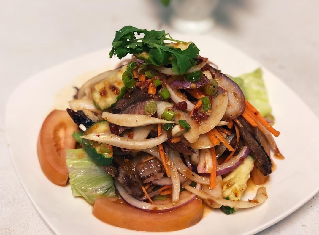 Order S8. Tender Beef Salad food online from Thailusion store, Los Alamitos on bringmethat.com