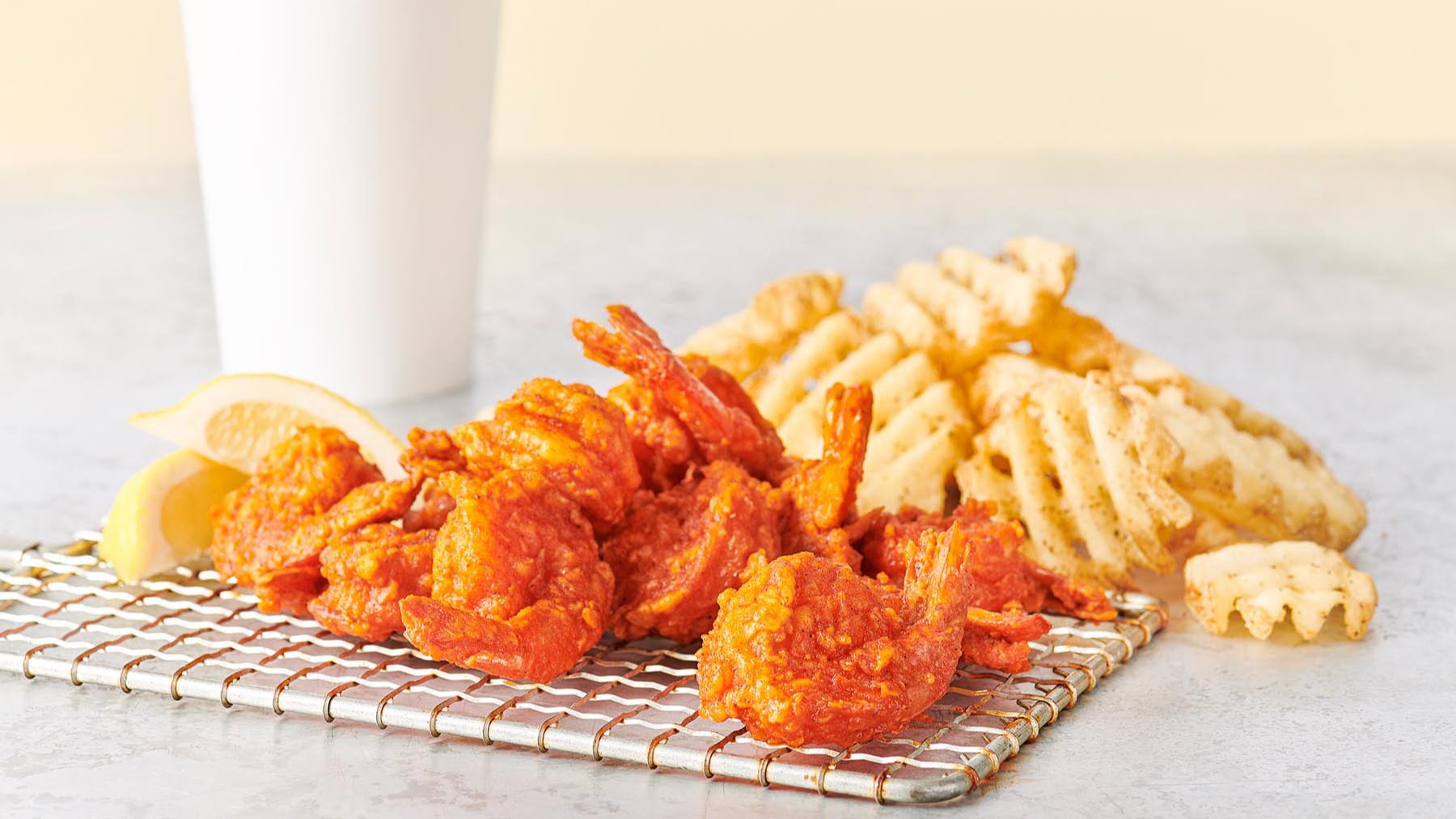 Order 8 Buffalo Shrimp Combo food online from Hoots store, Chicago on bringmethat.com