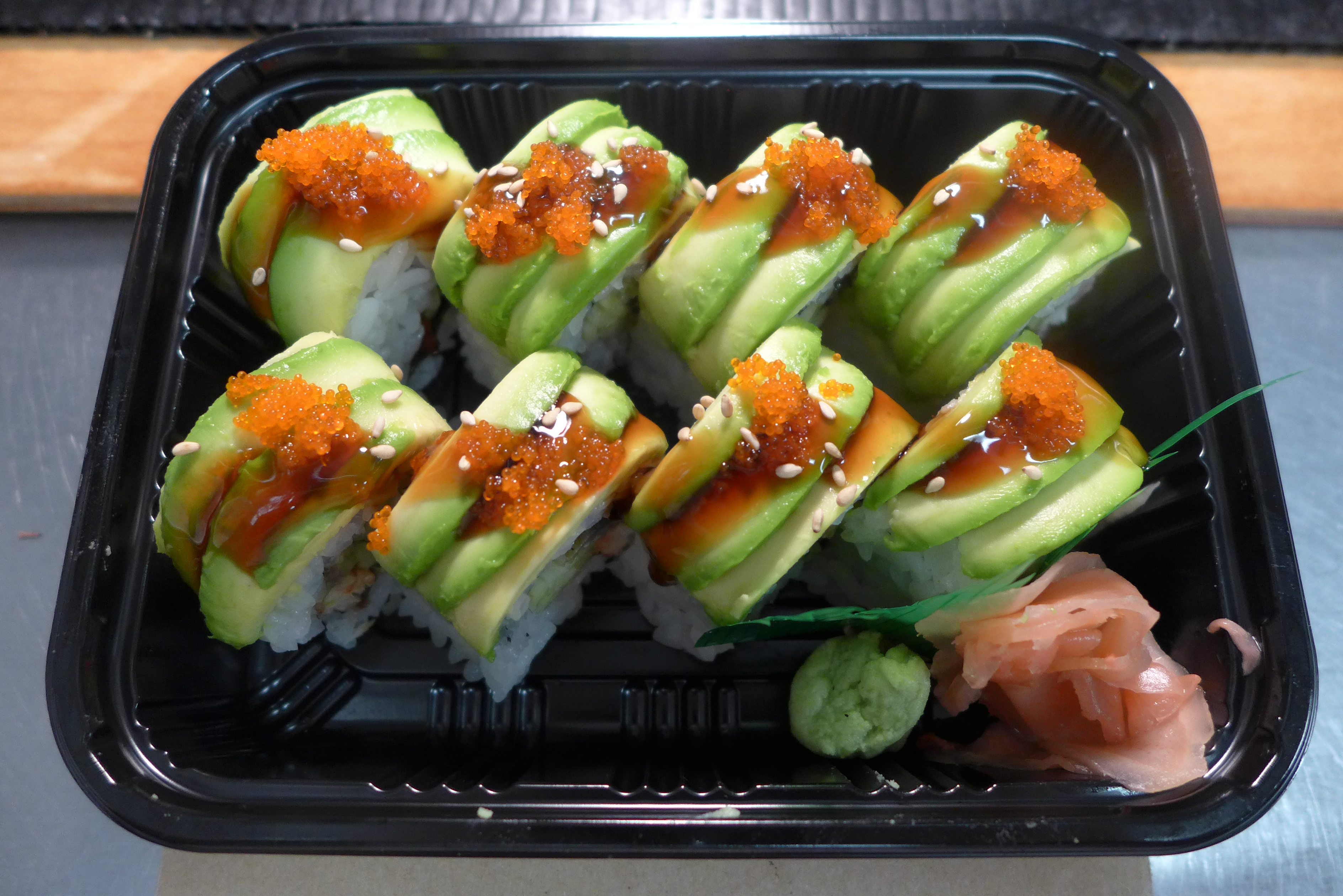 Order Green Dragon Roll food online from Tokyo Sushi store, Edison on bringmethat.com