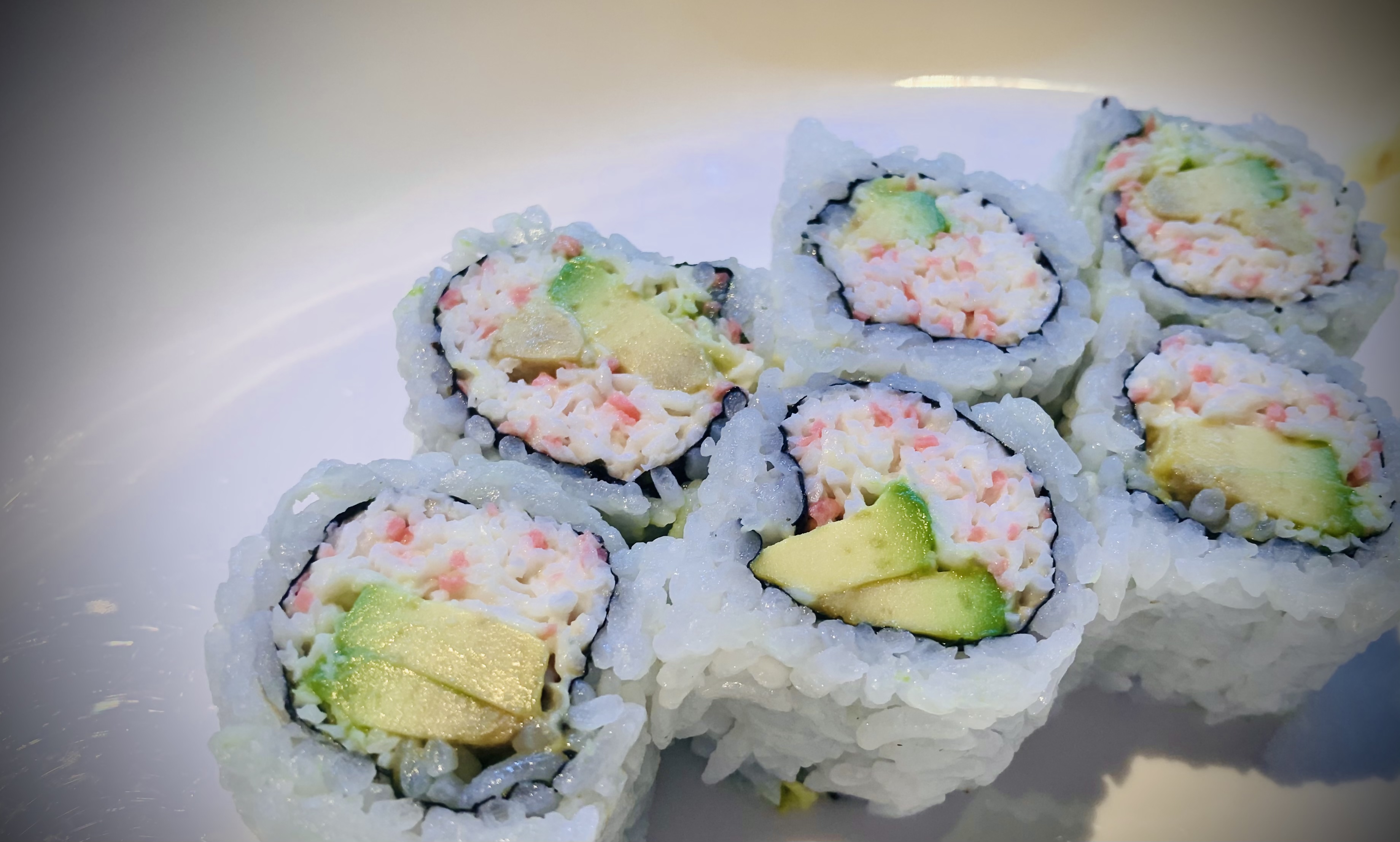 Order 6 Pieces California Roll food online from Sushi Boat Town store, San Jose on bringmethat.com