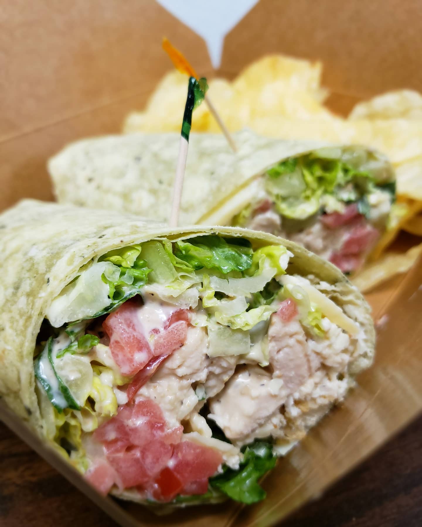 Order Chicken Caesar Wrap  food online from Love Bakery And Cafe store, Branford on bringmethat.com