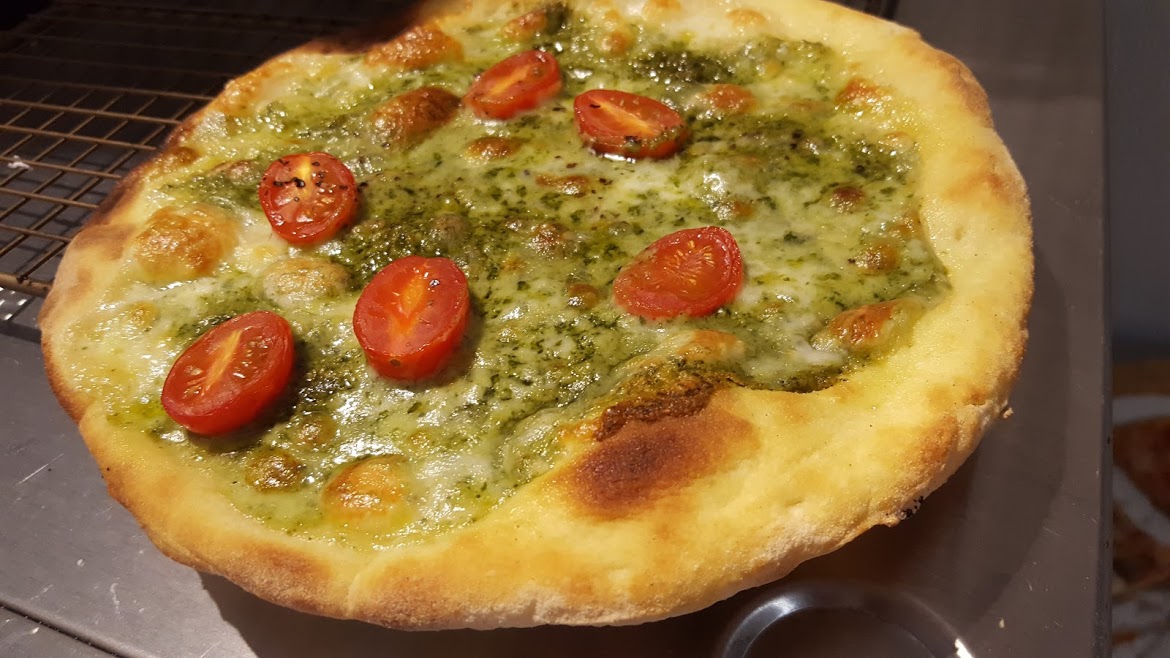 Order Pesto Pizza food online from Altamura Pizza store, Hinsdale on bringmethat.com
