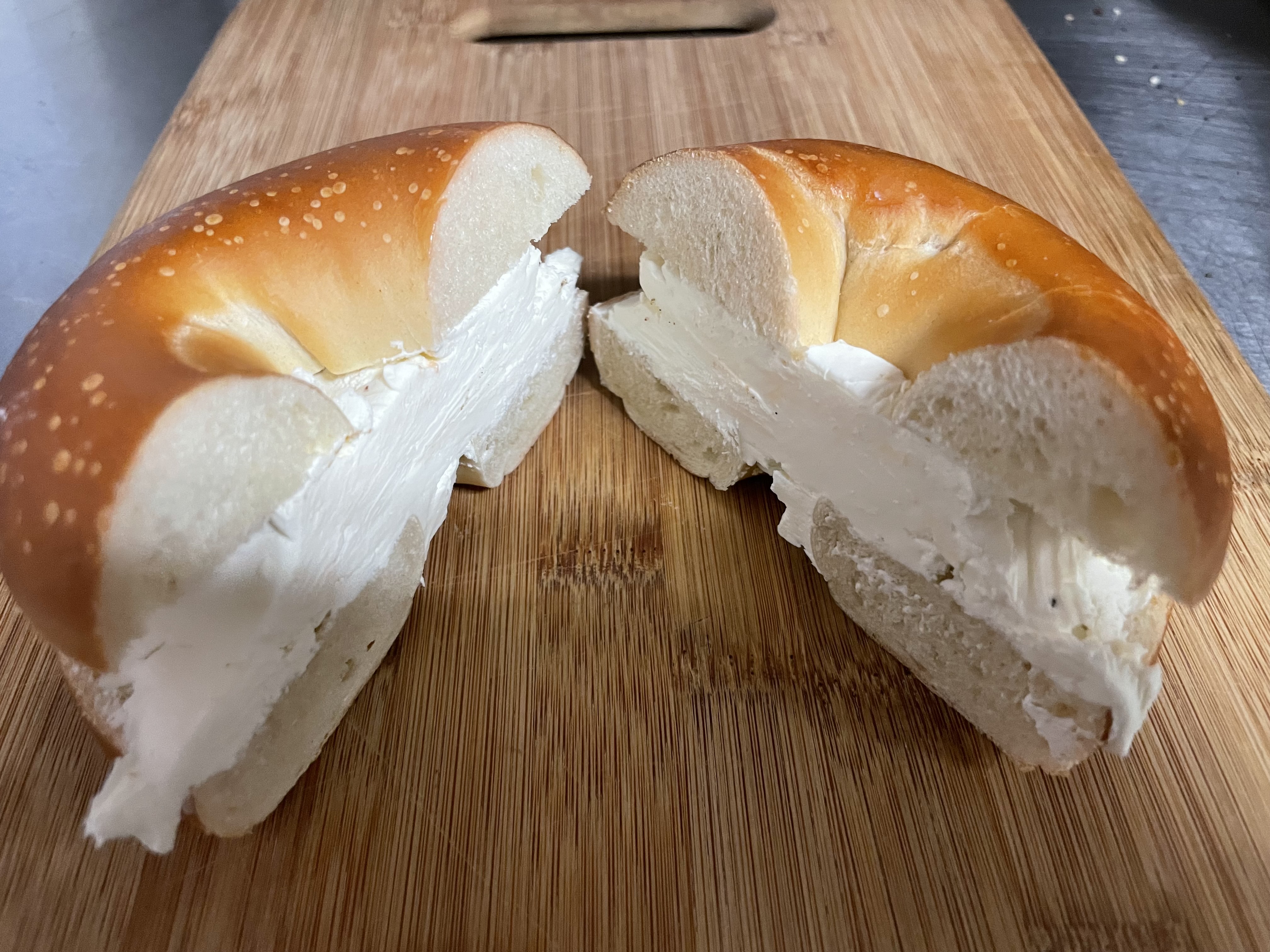Order Bagel with Cream Cheese food online from Yardley Bagel Cafe store, Yardley on bringmethat.com
