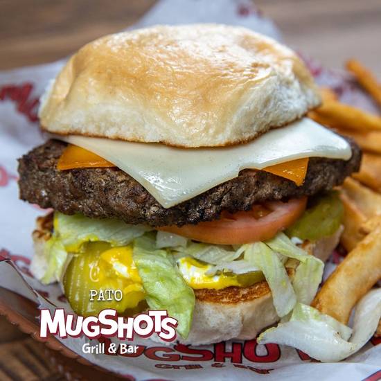 Order PATO BURGER food online from Mugshots Grill & Bar store, Starkville on bringmethat.com