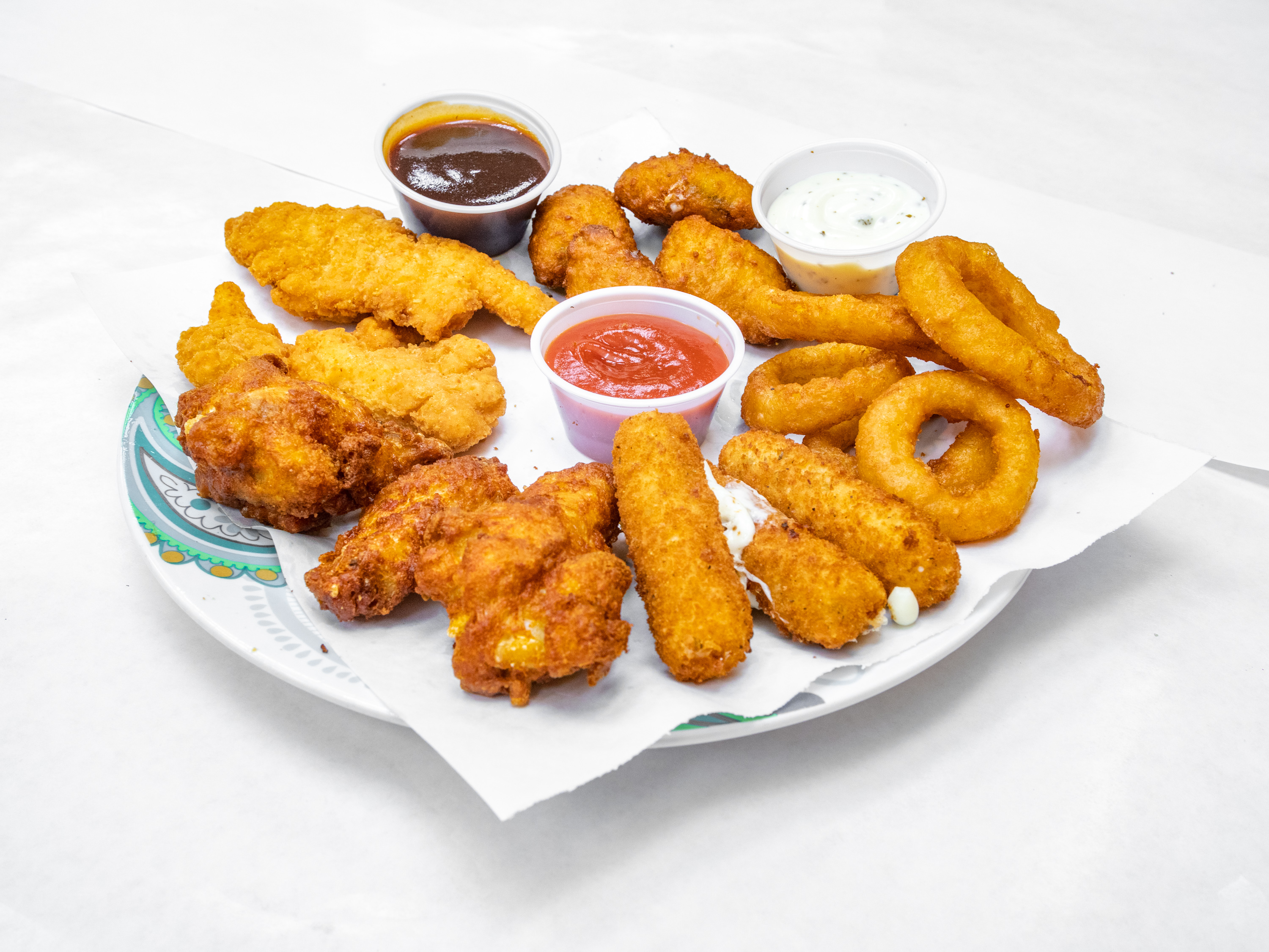 Order Appetizer Sampler Special food online from One Stop Snacks store, Neptune City on bringmethat.com