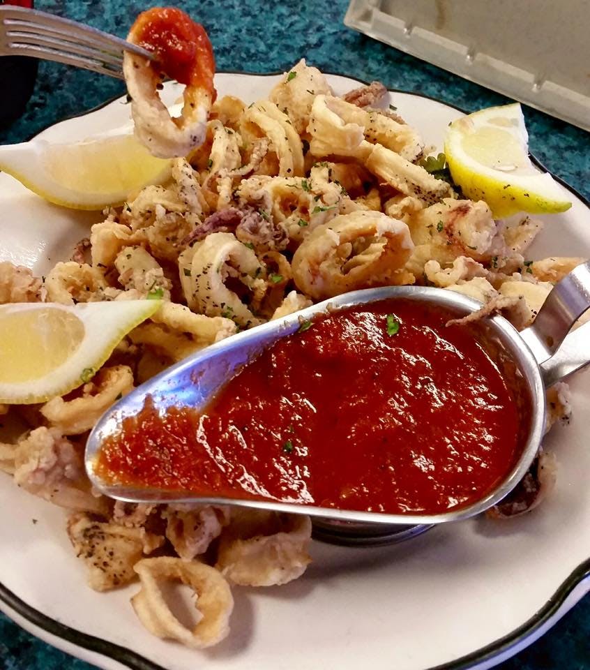 Order Fried Calamari Appetizer - Appetizer food online from Angelo's Pizza and Sub Shop store, Matawan on bringmethat.com