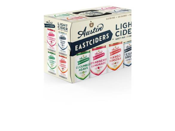 Order Austin Eastciders Light Cider Variety Pack - 12x 12oz Cans food online from Goody Goody Liquor store, Addison on bringmethat.com