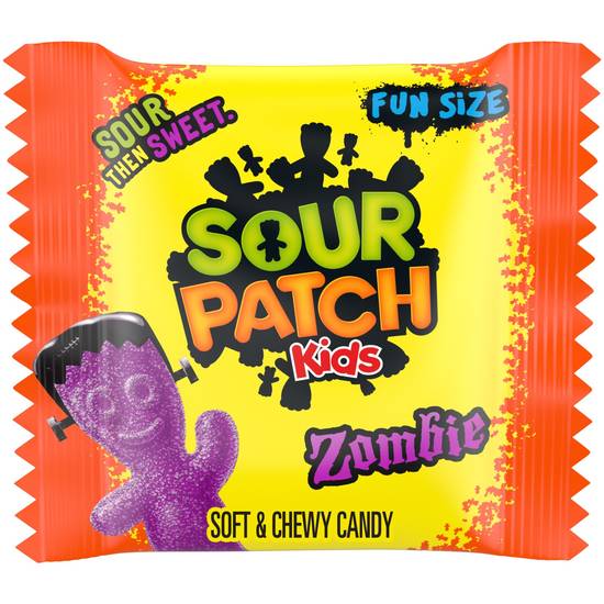 Order SOUR PATCH KIDS Zombie Orange & Purple Soft & Chewy Halloween Candy, (80 Trick or Treat Bags) food online from Cvs store, CALUMET CITY on bringmethat.com