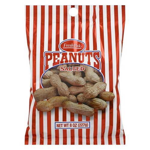 Order Fresh Pak Peanuts Salted - 8 oz/Single food online from Bottle Shop & Spirits store, Los Alamitos on bringmethat.com