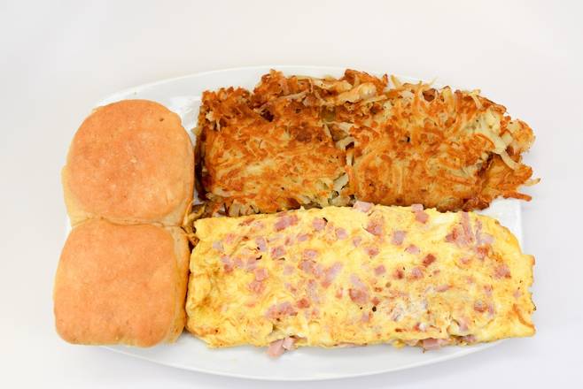 Order Ham & Cheese Omelet food online from Franks Grill store, Houston on bringmethat.com