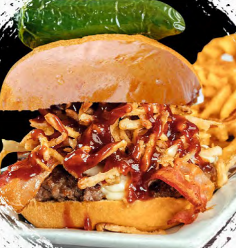 Order BBQ Burger food online from Ola Restobar Downey store, Downey on bringmethat.com