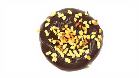 Order Nutty Chocolate Donut food online from Factory Donuts store, Media on bringmethat.com