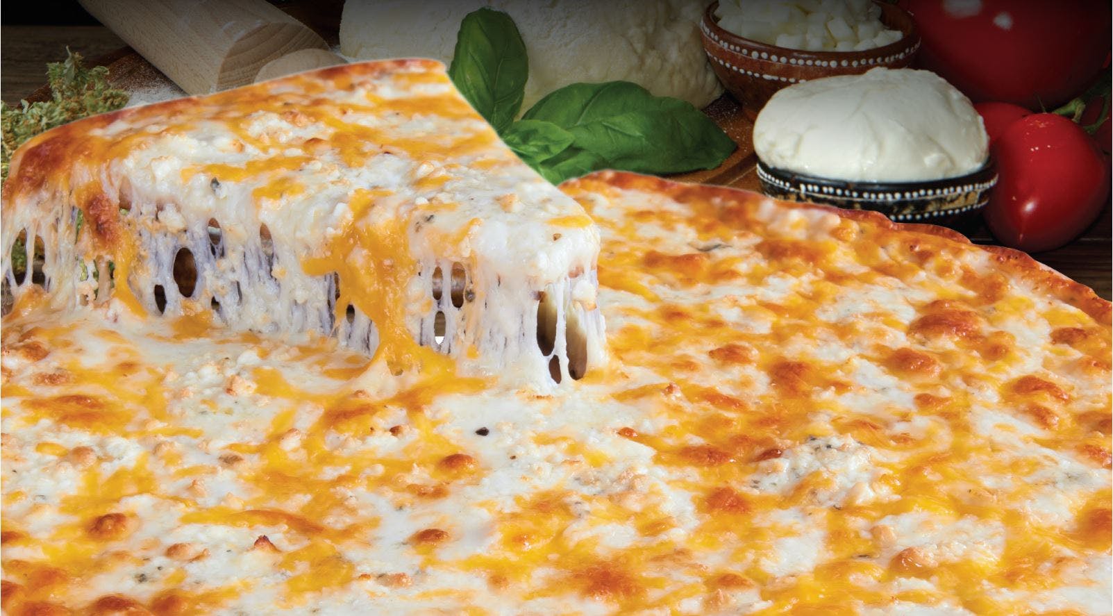 Order Cheese Fantasia Traditional Thin Crust Pizza - Individual (Serves 1 Person) food online from Noble Roman Craft Pizza & Pub store, Evansville on bringmethat.com