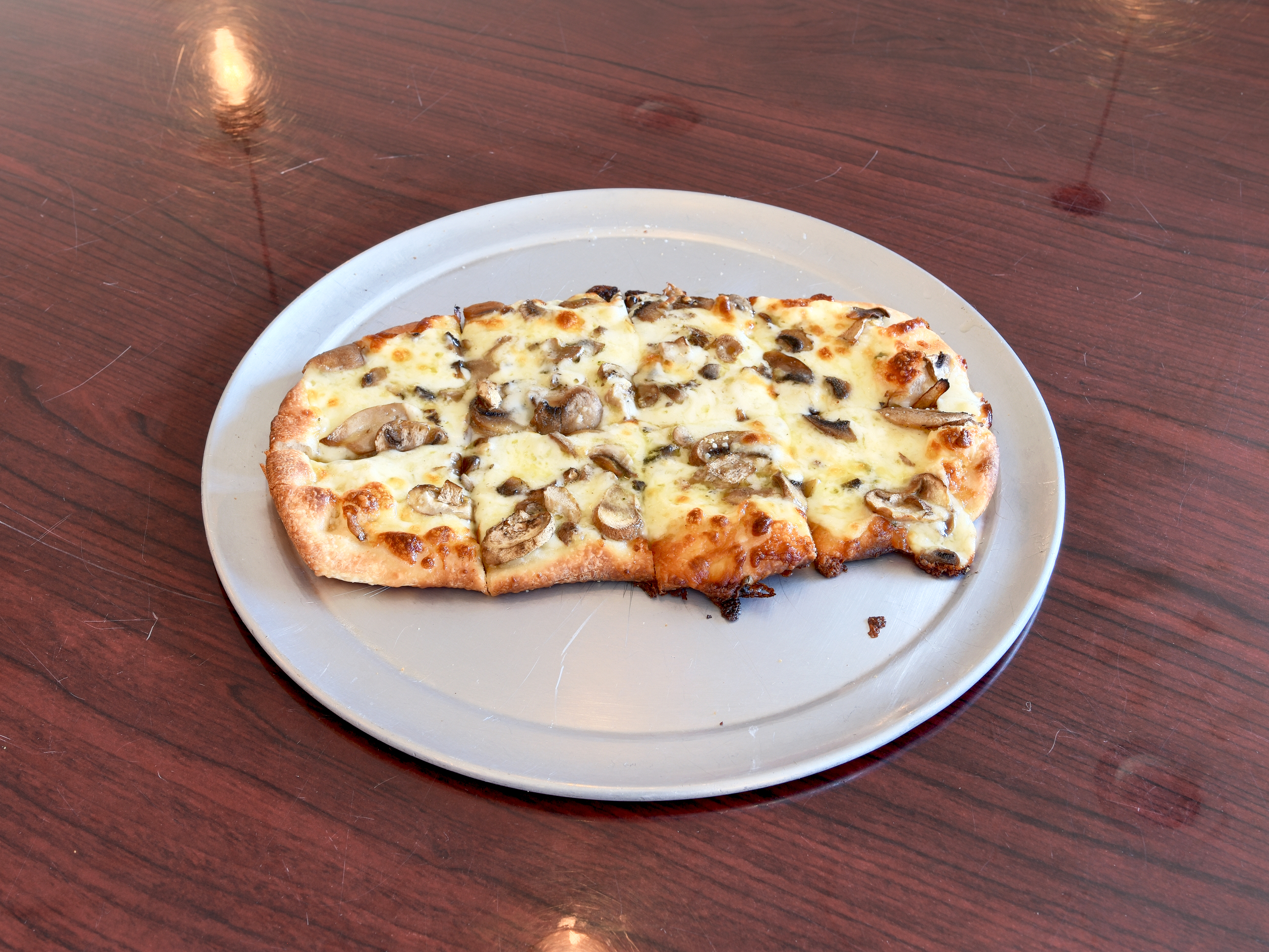 Order Tartufo Flatbread food online from Jimmys Famous Pizza store, North Andover on bringmethat.com