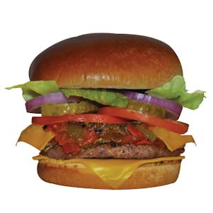 Order Green Chile Cheeseburger food online from Taco Box store, Clovis on bringmethat.com