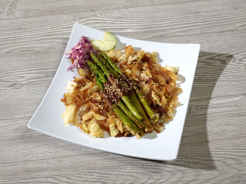 Order Grilled Beef Asparagus food online from Oyshi Sushi store, Las Vegas on bringmethat.com