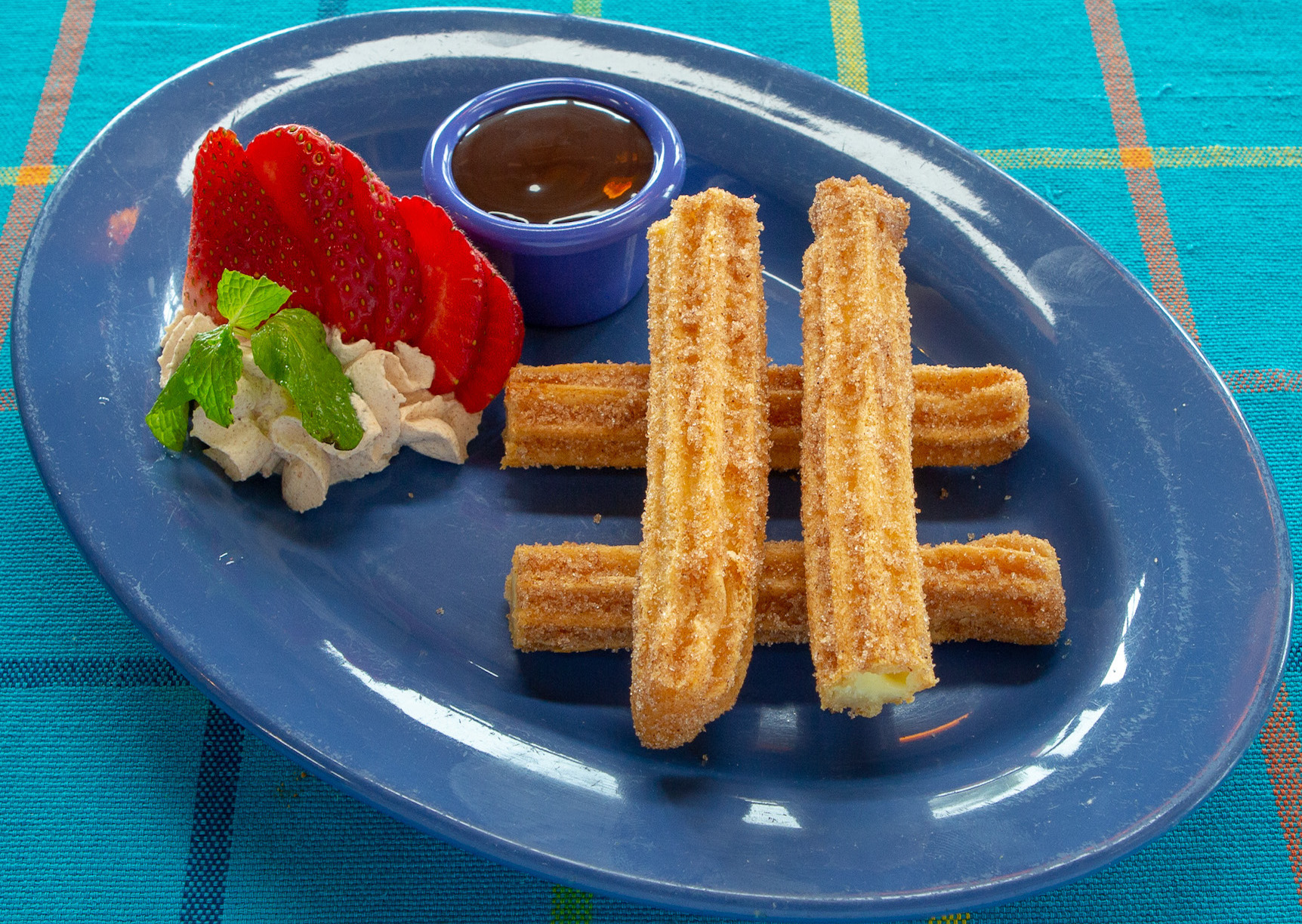 Order Churros and Chocolate food online from Ortega Mexican Bistro store, San Diego on bringmethat.com