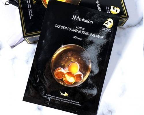 Order JM Solution Active Golden Caviar Nourishing Mask (30 ml) food online from Trio Pharmacy store, Columbus on bringmethat.com