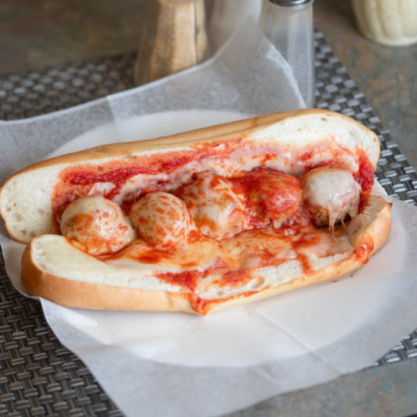 Order Meatball Parmigiana Sandwich food online from Dolce carini pizza store, Philadelphia on bringmethat.com