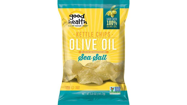 Order Good Health Kettle Style Potato Chips, Olive Oil & Sea Salt food online from Exxon Constant Friendship store, Abingdon on bringmethat.com