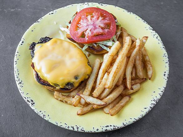 Order Cheesy Burger food online from Friends American Grill store, Dawsonville on bringmethat.com