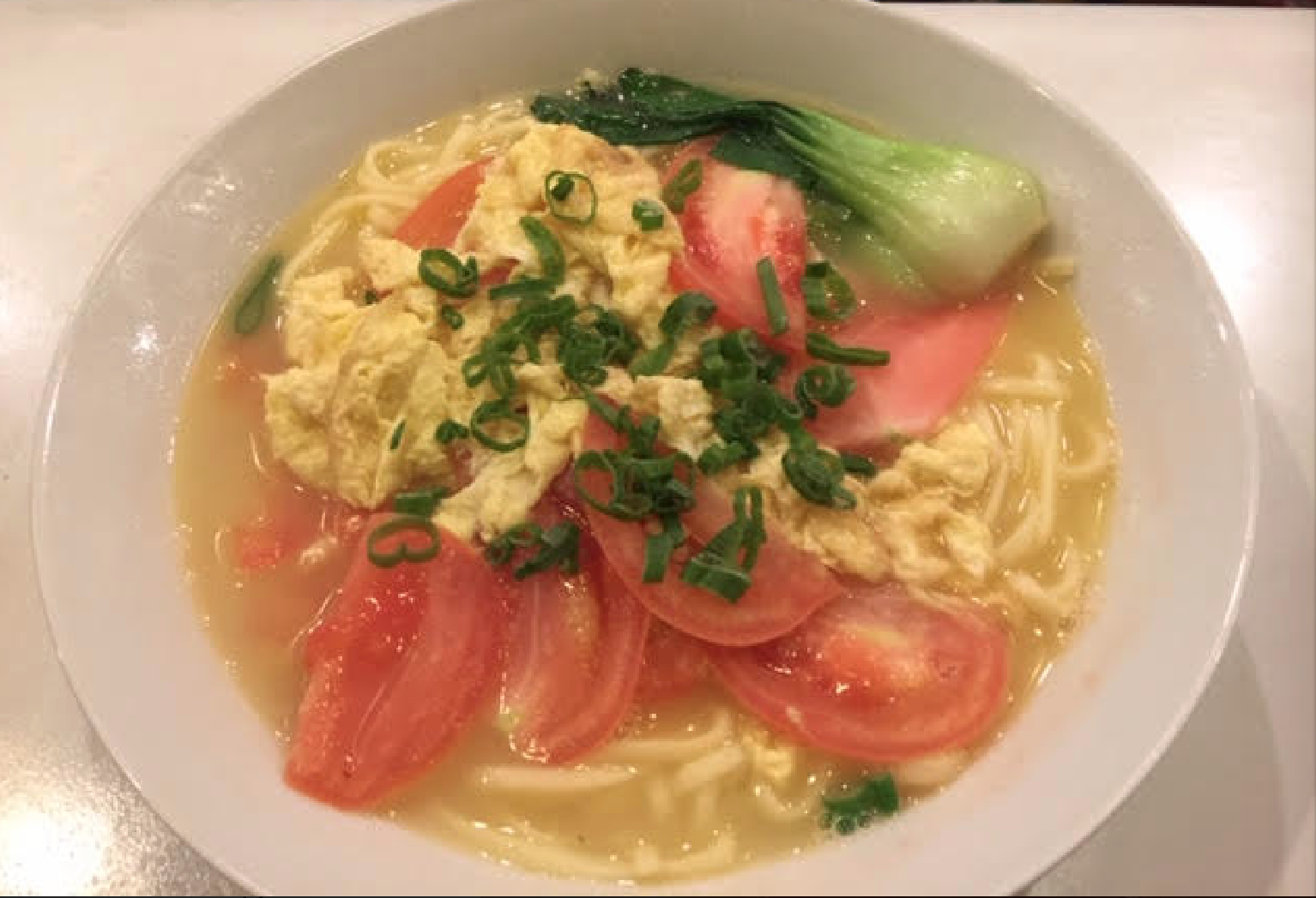 Order Tomato Egg Noodle Soup food online from Enchanted Szechuan store, Norwalk on bringmethat.com