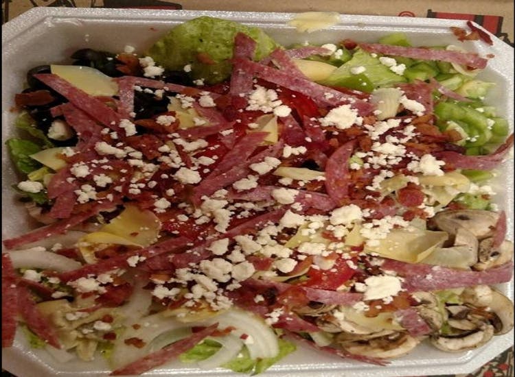 Order Mediterranean Salad - Fresh Salads food online from Valley Pizza store, Las Cruces on bringmethat.com