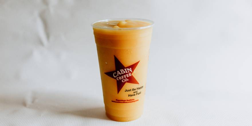 Order Mango Squash Red Bull Smoothie (24oz Only) food online from Cabin Coffee store, La Crosse on bringmethat.com