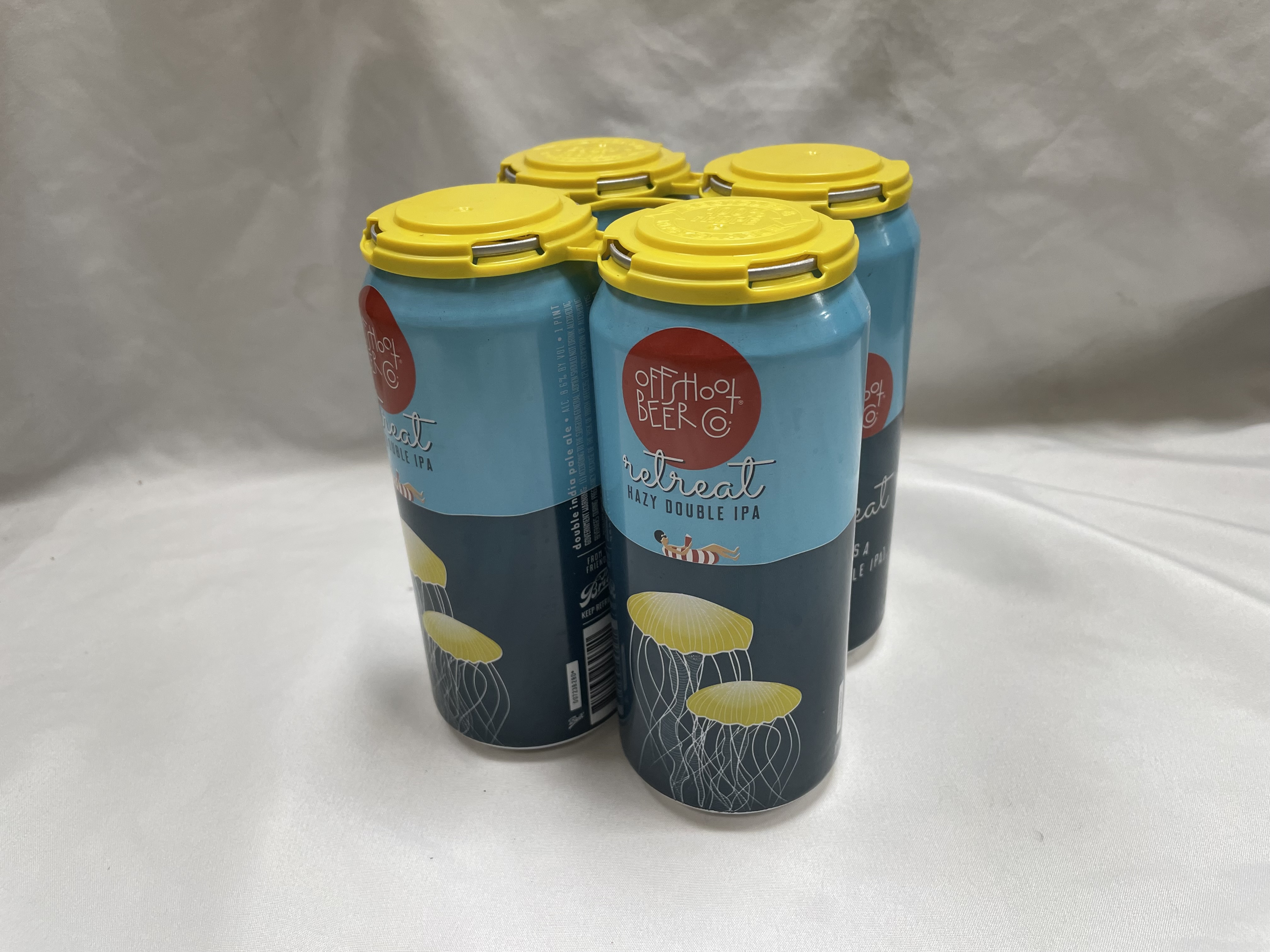 Order OFFSHOOT RETREAT DOUBLE IPA 4PK-16OZ CANS food online from Village Wine & Spirits store, Ventura on bringmethat.com