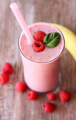 Order Raspberry Banana Smoothie food online from Cold Stone Creamery store, Wichita on bringmethat.com
