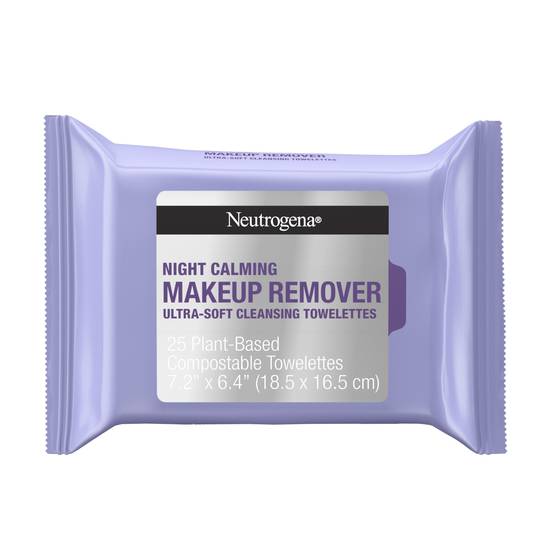 Order Neutrogena Makeup Remover Night Calming Cleansing Face Wipes, 25CT food online from CVS store, INGLEWOOD on bringmethat.com