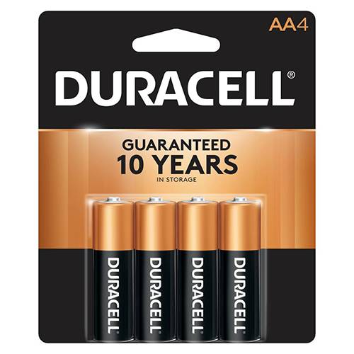 Order Duracell Batteries AA - AA/4 Pack food online from Bottle Shop & Spirits store, Los Alamitos on bringmethat.com