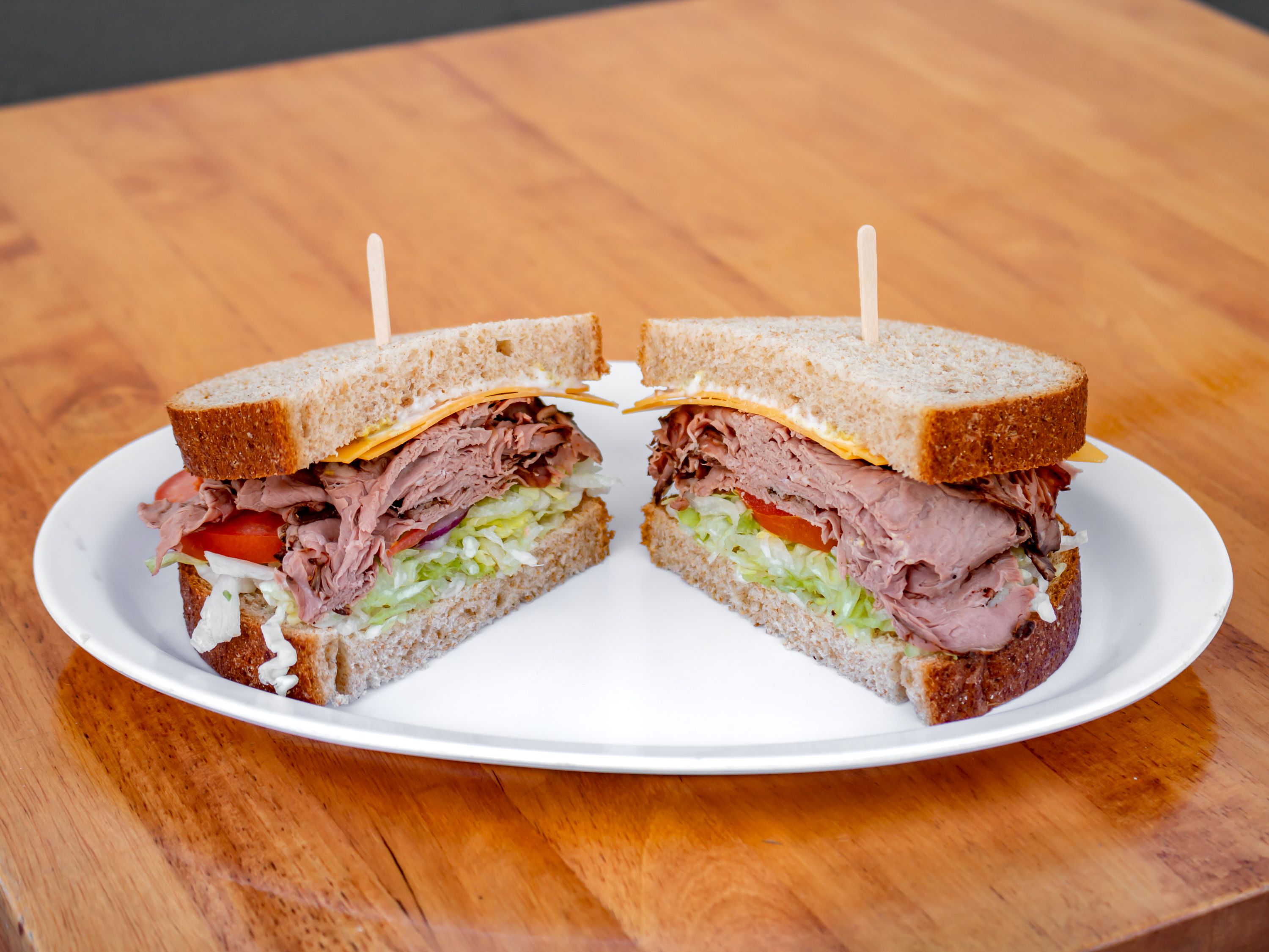 Order Roast Beef and Cheese Sandwich food online from Ventura Sandwich Company store, Ventura on bringmethat.com
