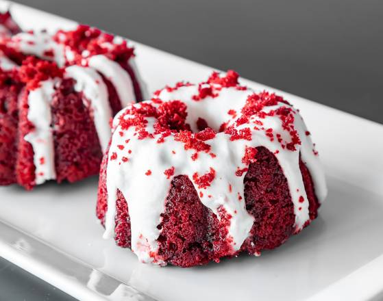 Order Red Velvet Bundt Cake - Small 4 count food online from Cretia Cakes store, Indianapolis on bringmethat.com