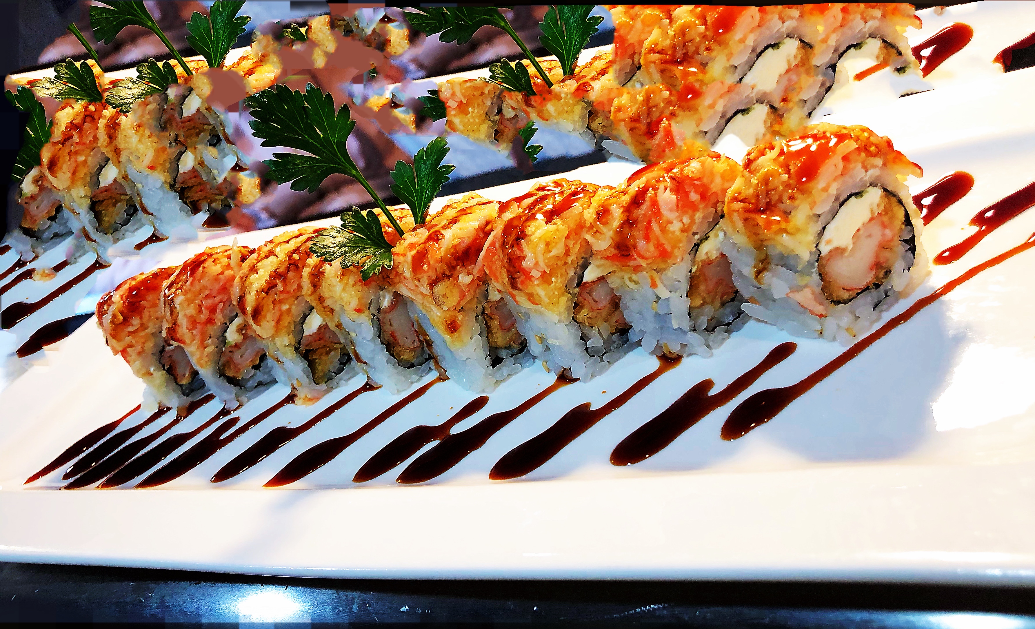 Order S4.  Kani Love Roll food online from Hanami Express Japanese Restaurant store, Youngstown on bringmethat.com