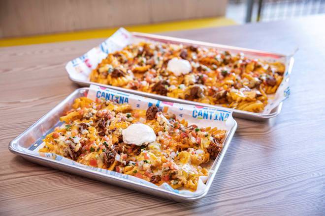 Order Loaded Waffle Fries food online from Ted'S Tacos &Amp; Cantina store, Ada on bringmethat.com