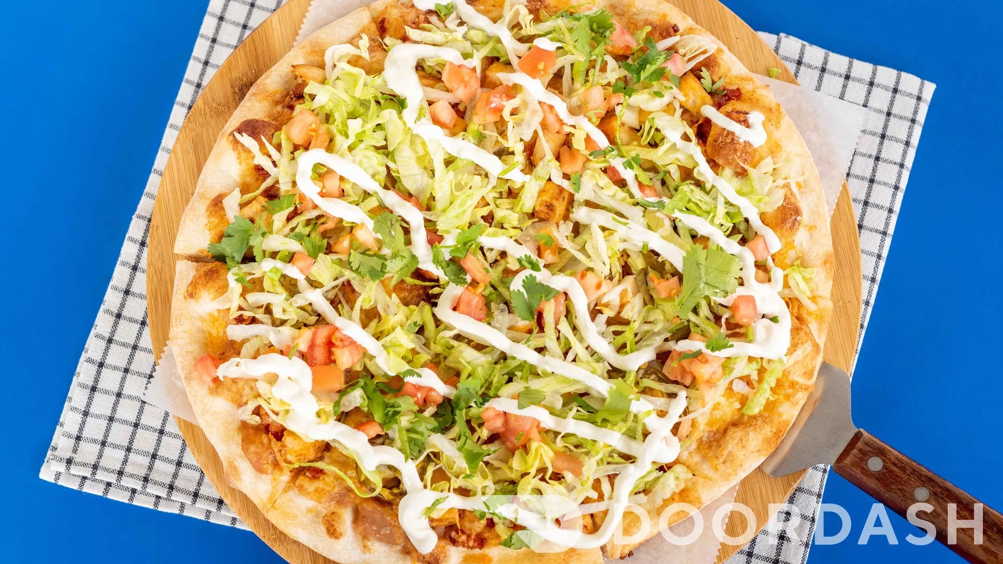 Order Salad Pizza - Small food online from Four Brothers Pizza store, Westport on bringmethat.com