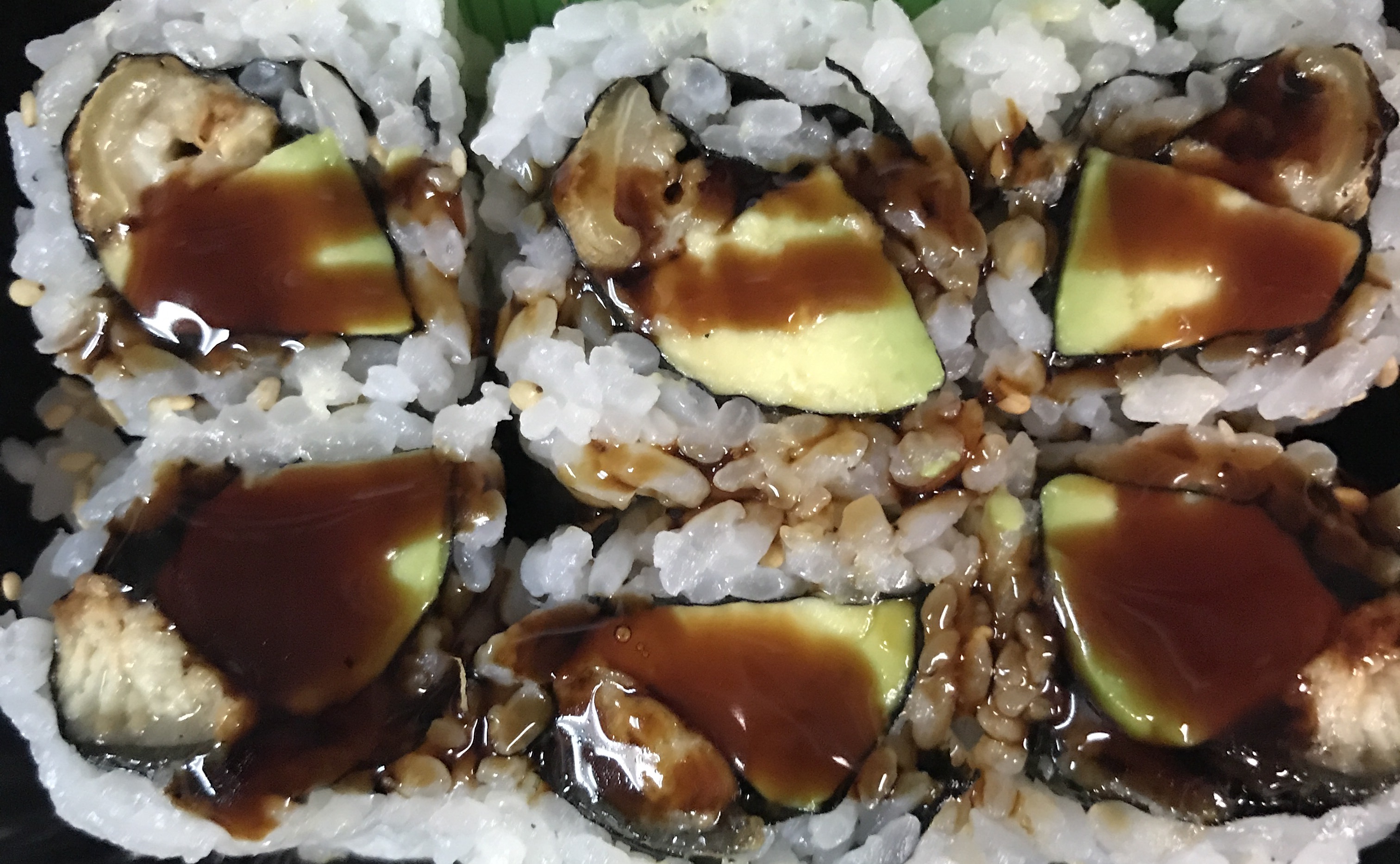 Order Eel Avocado Roll food online from Iron Sushi store, New York on bringmethat.com
