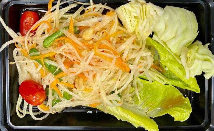 Order Somtum Thai (Papaya Salad)(GF) food online from Khan Toke Authentic Thai store, Denver on bringmethat.com