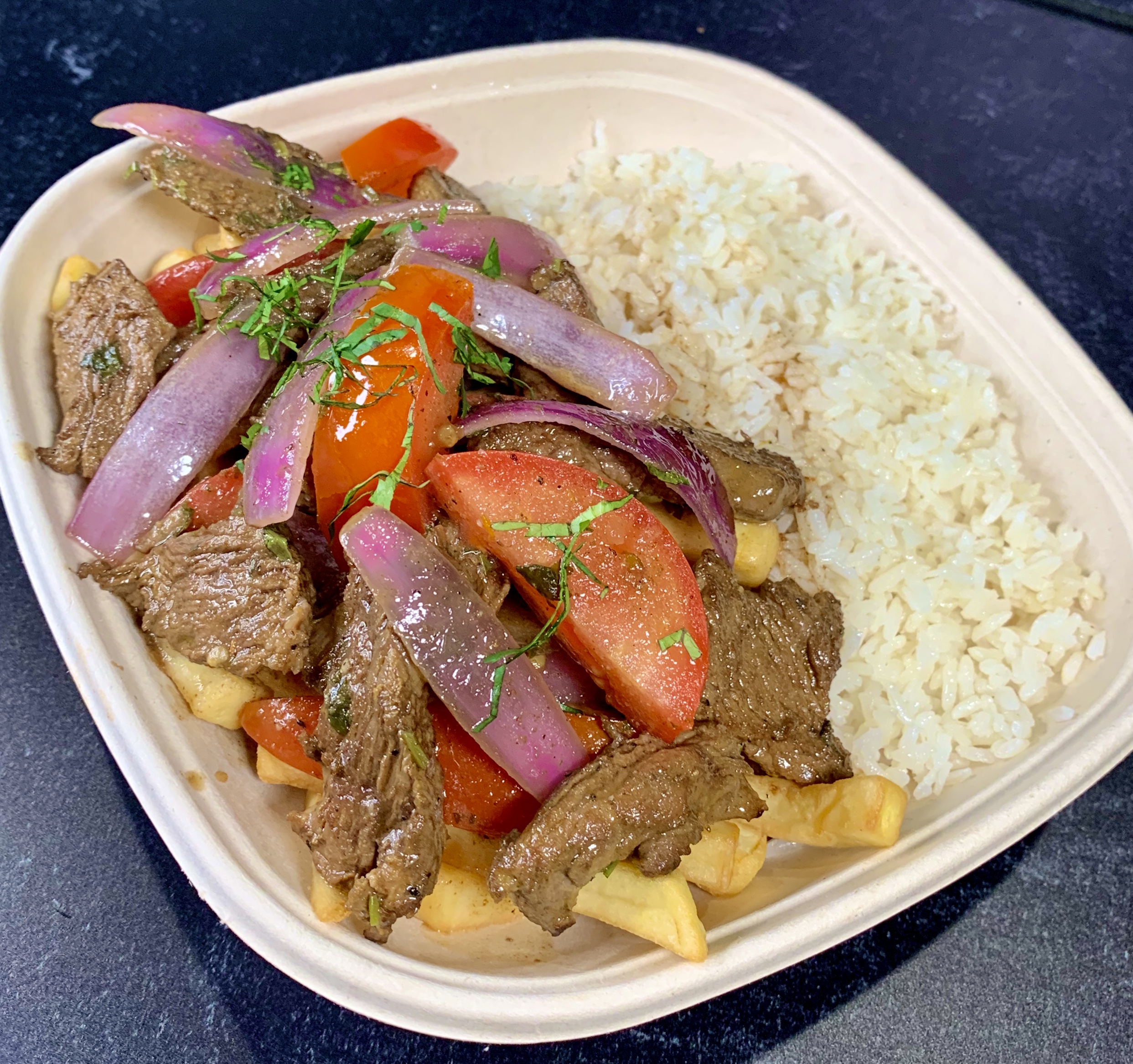Order Lomo Saltado (Best in Town) food online from Aji Limo store, Ossining on bringmethat.com