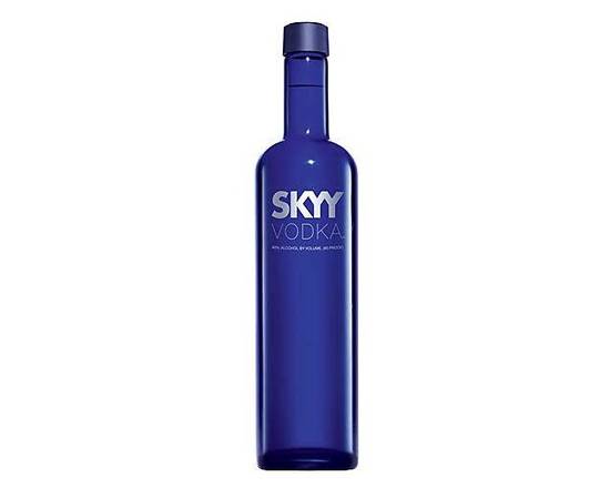 Order Skyy, 750mL vodka (40.0% ABV) food online from Van Ness Liquors store, San Francisco on bringmethat.com
