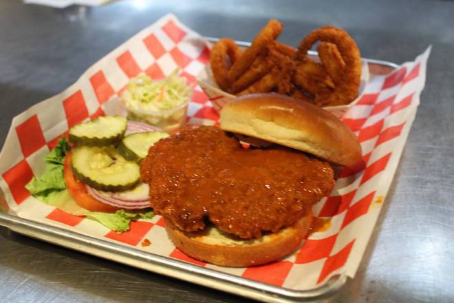Order Buffalo Chicken Sandwich food online from Throwback Sports Bar store, St Charles on bringmethat.com