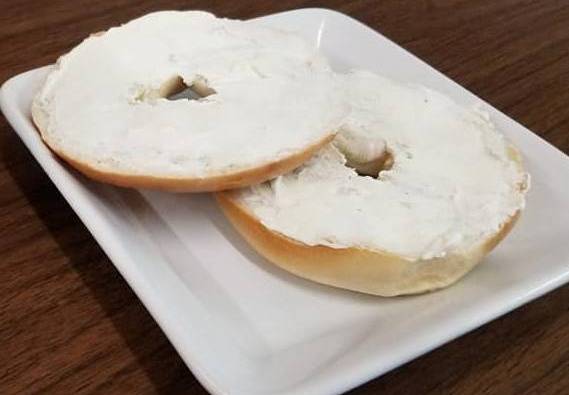 Order New York Bagel with cream cheese food online from Eds Custom Bakery store, Conway on bringmethat.com